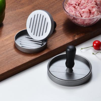 China Sustainable Non-Stick Metal Patty Press Mold for Veggie and Meat Manual Hamburger Mold for sale