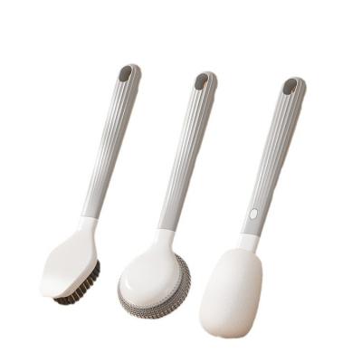 China Commercial Buyer E-commerce Stores Long-Handled Dish Brush for Cleaning Pots and Pans for sale