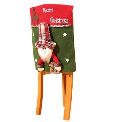 China Christmas Home Decoration Santa Claus Chair Decoration Figurine Toy for Holiday Events for sale