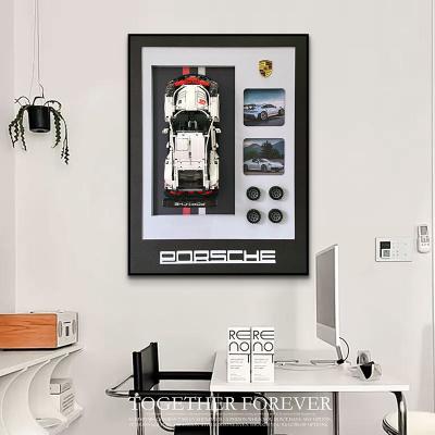 China COATING Exclusive Modern Custom Sports Cars Wall Display Frame Designer House Models Building Block Concept Wall Murals for sale