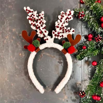 China Cartoon Reindeer Antlers Headband with Bells Festive Addition to Home Decor and Crafts for sale