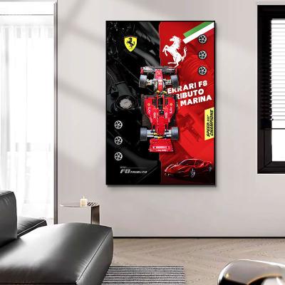 China Creative Three-Dimensional Wall Murals Luxury Sports Car Background Hanging Painting for sale