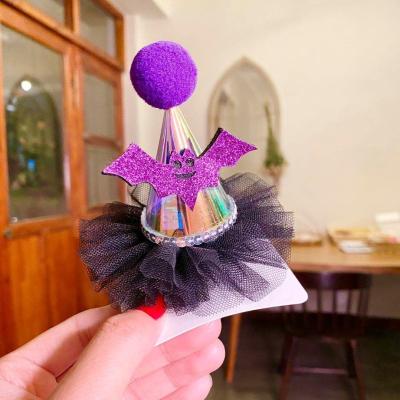 China Pet Halloween Witch Hat 7.5x9.5cm Perfect for Cosplay Costume and Party Decorations for sale