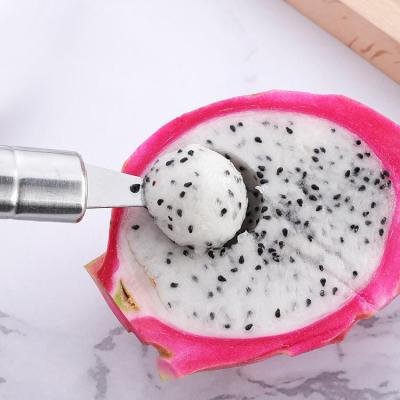 China Modern Stainless Steel Watermelon Ball Scooper and Carving Knife Set for Home Kitchen for sale