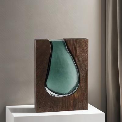 China Glasmaterial Professionelle Vintage Custom Große hohe Fußboden Vase für Dekorationshaus zu verkaufen