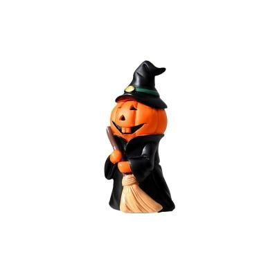 China Ghost Resin Halloween Decorations Customized Size Pumpkin Head Devil Ornament for Home for sale