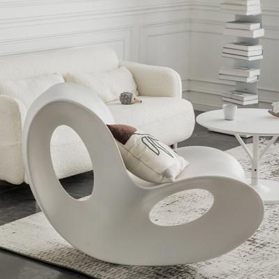 China Lazy Rocking Fiberglass Lounge Chair Customized Size Fashionable Design for Home Hotel for sale