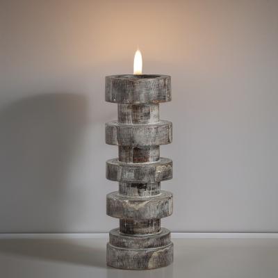 China Lighting Decoration Candlestick Holder Luxury Stone Stand for Home or Christmas Decor for sale