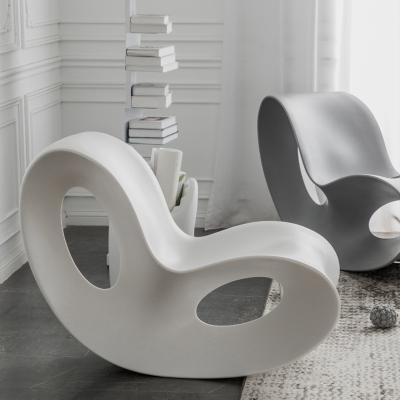 China Customized Color Modern Fiberglass Lazy Rocking Lounge Chair for Birthday Occasion for sale