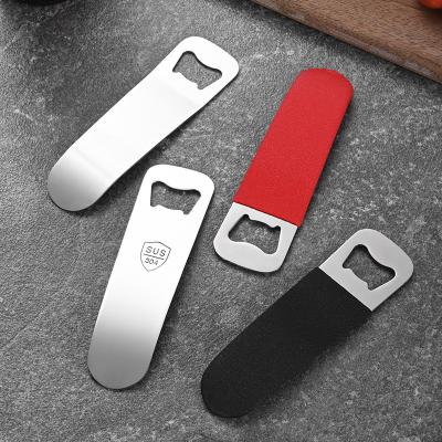 China Mini Stainless Steel Bottle Cap Opener for Beer Corkscrews Openers Custom Color 13*3.5cm for sale