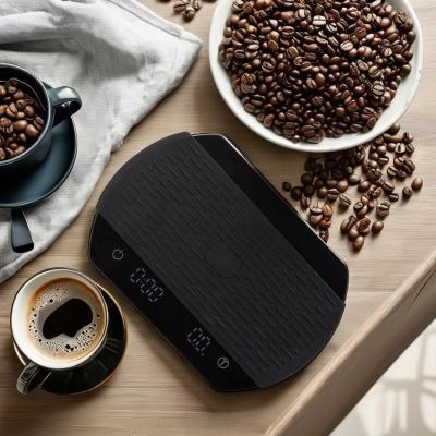 China ODM Design Digital Silicone Pad Coffee Weighing Drip Scale with Timer Sustainable Brewing for sale