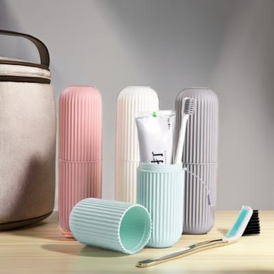 China Stocked Plastic PP Toothbrush Storage Case for Bathroom Accessory Over Eight-Piece Set for sale