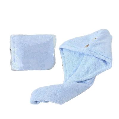 China 300 gsm Eco-friendly Microfiber Soft Hair Towel Wrap for Quick Drying at Home or Beach for sale