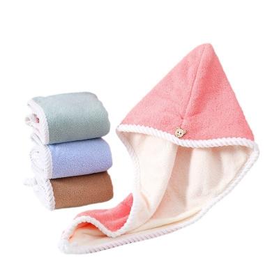 China Compressed Microfiber Hair Towel Wrap for Home Custom Logo Quick Dry Turban 25*60cm for sale