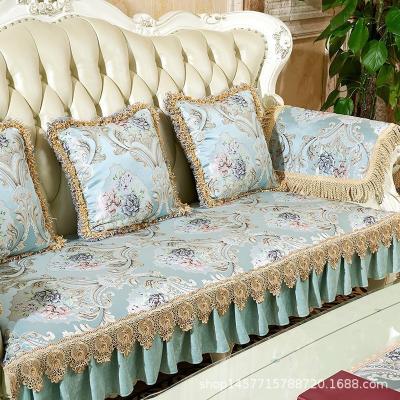 China Customized Color Modern Geometric Pattern Four Seasons Slipcover for American Sectional Sofa Cushion Covers for sale