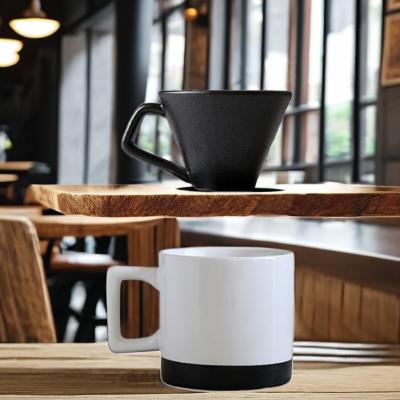 China Fabricante de filtro de café clássico para taça de café de porcelana cerâmica de estilo moderno à venda