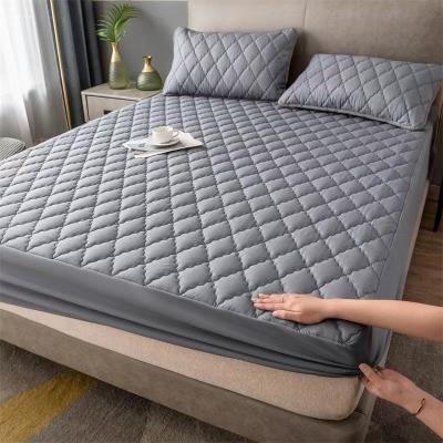 China Floral Pattern Jacquard Breathable All-Wrapped Soft Quilted Sheet for Home Bed Cover for sale