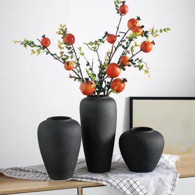 China Customized Senior Tall Dry Flower Tabletop Antiqued Porcelain Vase for Laundry Room for sale