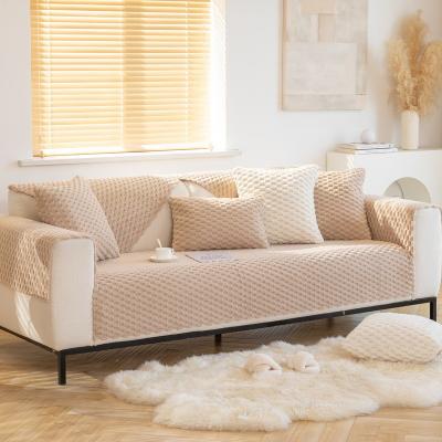 China All-Inclusive Customized Winter Plush Sofa Cover Anti-Cat Scratch for Home Furniture for sale