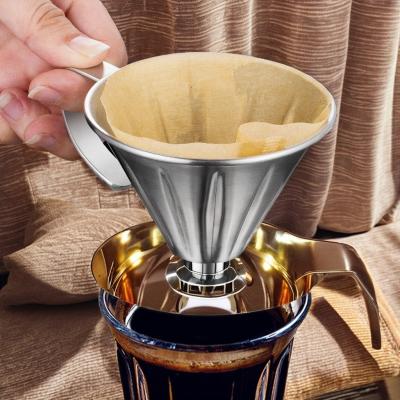 China Stainless Steel Coffee Filter Stand for Home Eco-Friendly Afternoon Tea Accessory for sale