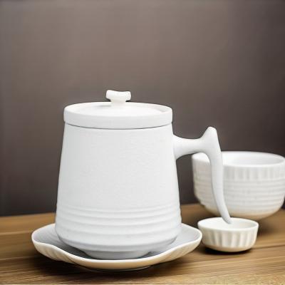 China Keramische porseleinen koffiekop Set Nostalgisch ontwerp 900cc Luxe theepot en koppen Set Te koop