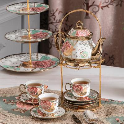 China Stylish Ceramic Tea and Coffee Set for Exquisite Service Modern Fashionable Design for sale