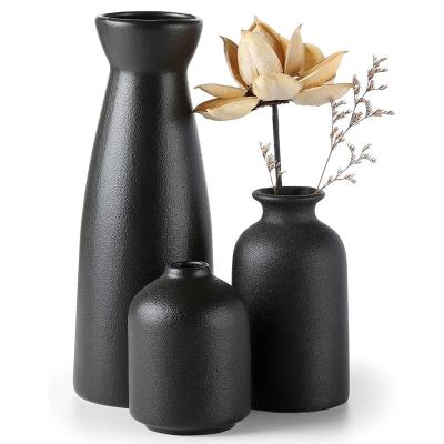 China Morandi Color Ceramic Flower Pots Nordic Modern Small Bud Vase for Anniversary Occasion for sale