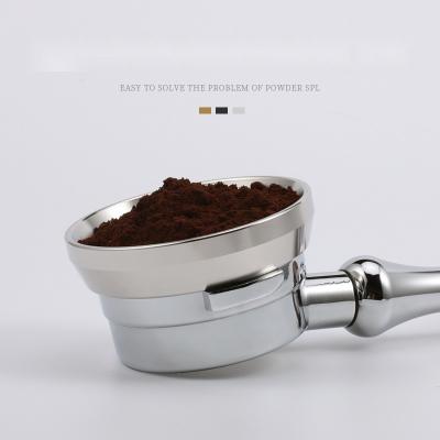 China Silver Eco-Friendly Metal Portafilter for Intelligent Coffee Dosing in Home and Cafe for sale