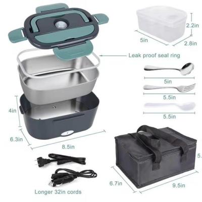 China Kitchen Food Storage Food Grade Plastic USB Heating Lunch Box Takeaway Food Container for sale