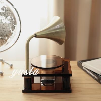 China Stylische Engel-Themen Knick-Knack Retro Ash Crystal Record Player für Hoteldekoration zu verkaufen