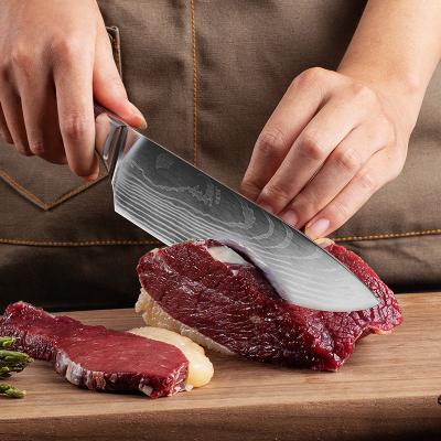 Κίνα 5 ίντσες Santoku μαχαίρι σετ από ανοξείδωτο χάλυβα μαγειρική μαχαίρι σεφ με κάλυμμα μαχαίρι μαγειρική προς πώληση