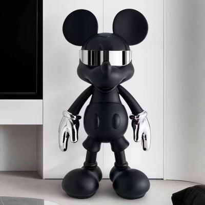 China Contemporary Cyberpunk Mickey Mouse Ceramic Ornaments for Living Room and Porch Floor for sale