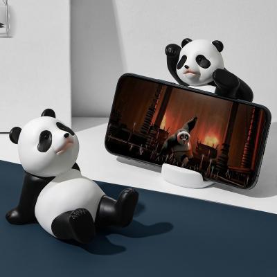 China Versatile Bamboo Resin Panda Phone Stand for Tablets and Smartphones Other Home Decor for sale