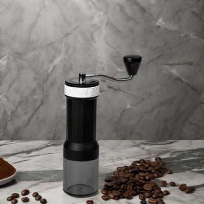 China Adjustable Settings Ceramic Burr Coffee Mill Manual Hand Grinder with Modern Design Stainless Steel Plastic Material for sale