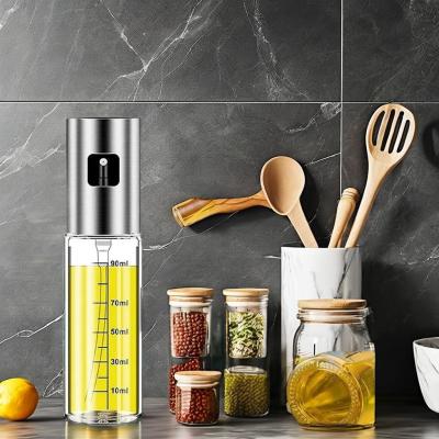 China Versatile Glass Spray Bottle 200ml for Oil Vinegar Soy Sauce BBQ Kitchen Dispenser for sale