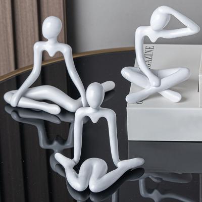 China Home Decorations Resin Craft Abstract Sculpture for Office Desktop Bookshelf Figure for sale