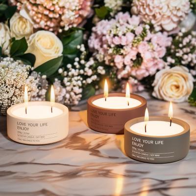 China Metal Candle Stand Included Solid Body Massage Oil Lotion Candle for Home Decoration for sale