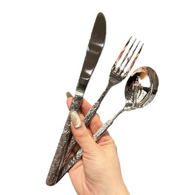 China Back to School Knight Series Stainless Steel Cutlery Set for Sustainable Wedding for sale