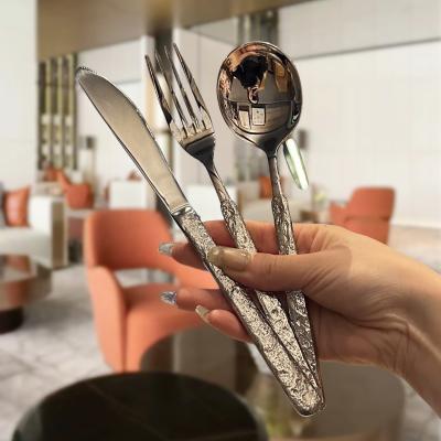 China Sustainable Marriage Coffee Spoon Silver Stainless Steel Tableware for Back to School for sale