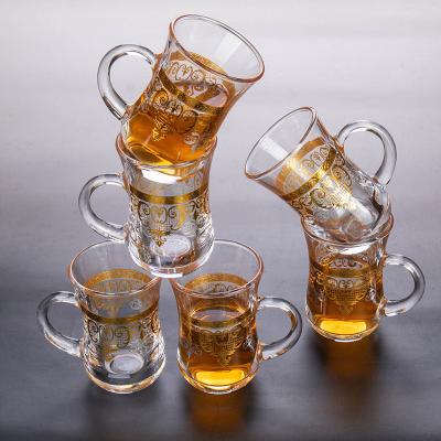 China 200 ML Capacity Custom Logo Gracious Glass Drinking Cup with Classic Design and Beer Mug for sale