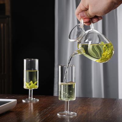 China Contemporary Glass Infuser for Temperature Green Tea Tall Straight Cylinder Giveaways for sale