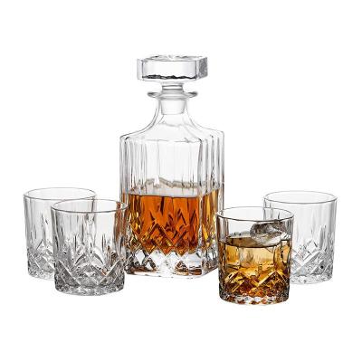 China Upgrade Your Drinking Experience with Lead-Free Crystal Decanter and Whiskey Tumblers for sale