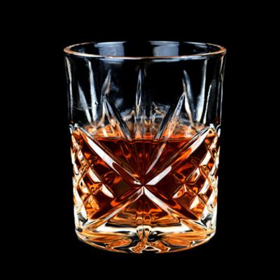 China Bar Wodka Wein Spirituosen Whiskey Shot Glas mit klassischer klarer Textur und Kristall Diamant Rock Cup Creative Glass Cup zu verkaufen