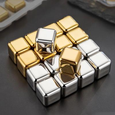 China Piedras de refrigeración de acero inoxidable 304 sostenibles para cubitos de hielo de vino y whisky personalizados en venta