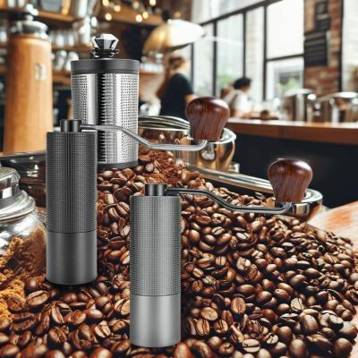 China Wooden Coffee Bean Mill Grinding Ferris Wheel Retro Hand Crank Coffee Maker Machine Kitchen Tools Black for sale