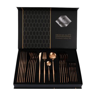 China 101 Stainless Steel Western Style Flatware Dinnerware Set Spoon Fork Dinner Knife for sale