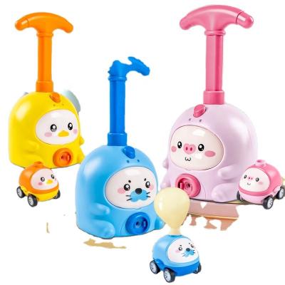 China Children's Aerodynamic Forces New Launcher Toy Air Balloon Powered Car for sale