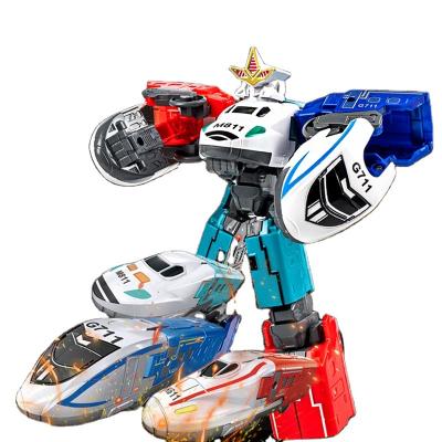 China 2022 New Set Of Vehicle Design DIY Assembled Deformation Building Block Robot for sale