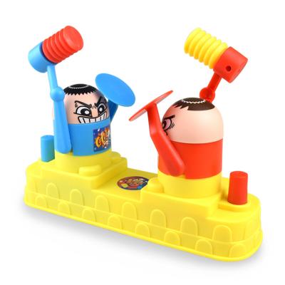 China Creative Board PK Toy Funny Plastic Fighting Hammer Battle Game Plastic Toys Defend Game Fighting Attack Gamer Decompress Hand Held Toy for sale