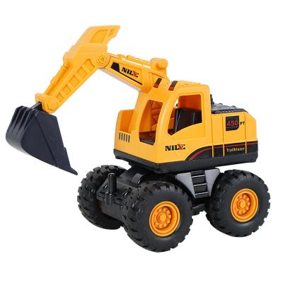 China Two Way Friction Toy 1-1Children's Model Inertia Engineering Vehicle Excavator Set for sale